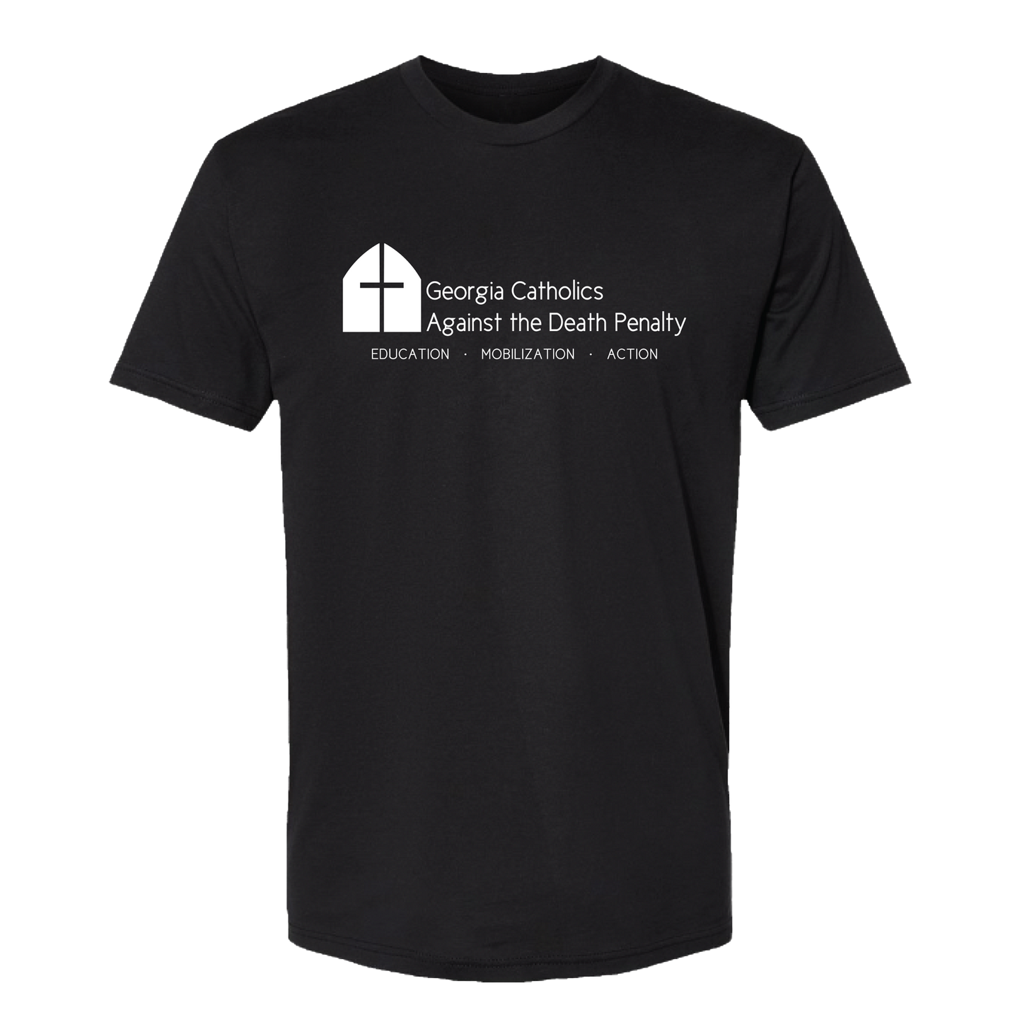 GACADP- Logo on Black T-Shirt