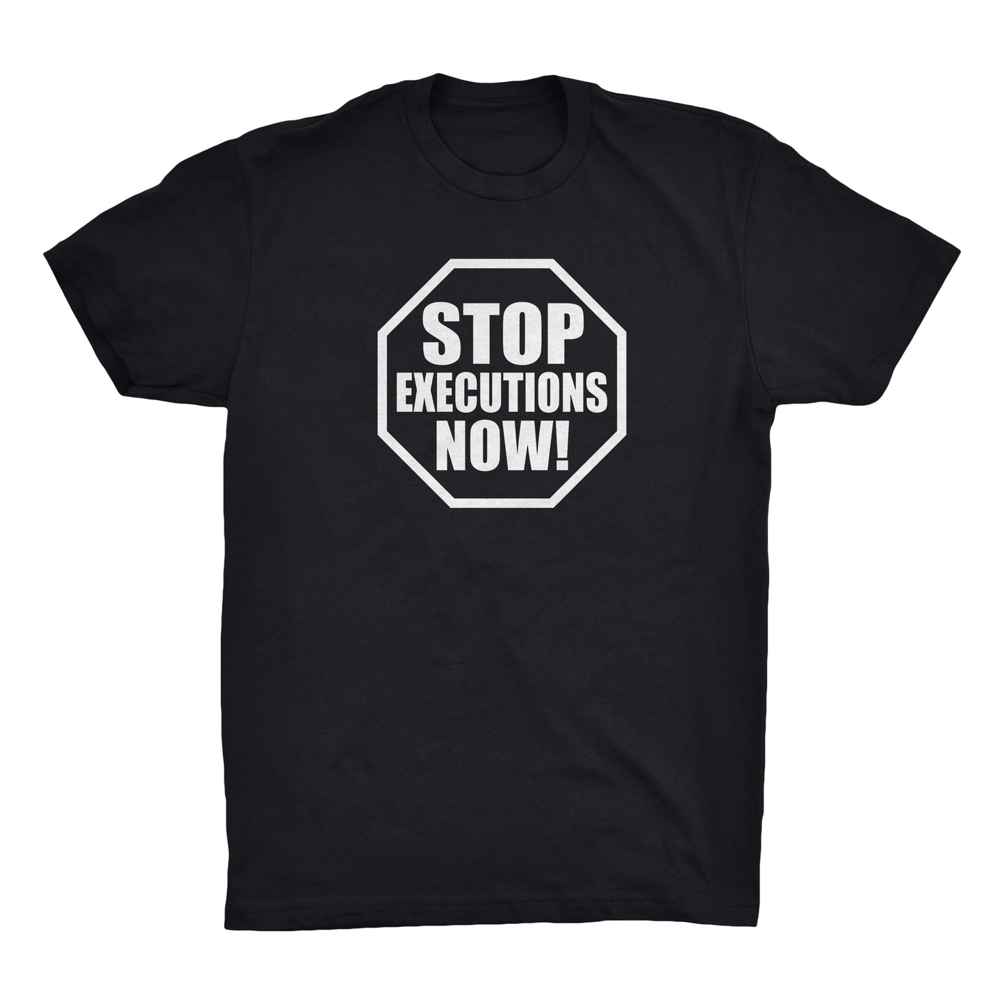Stop Executions Now- Black Tee