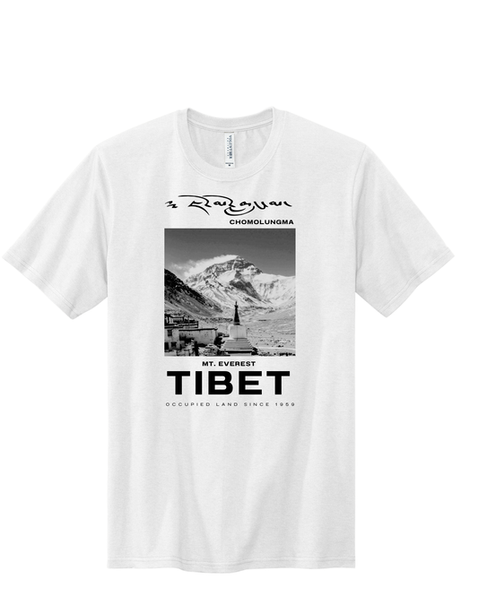 Chomolungma Tee - Black and White image