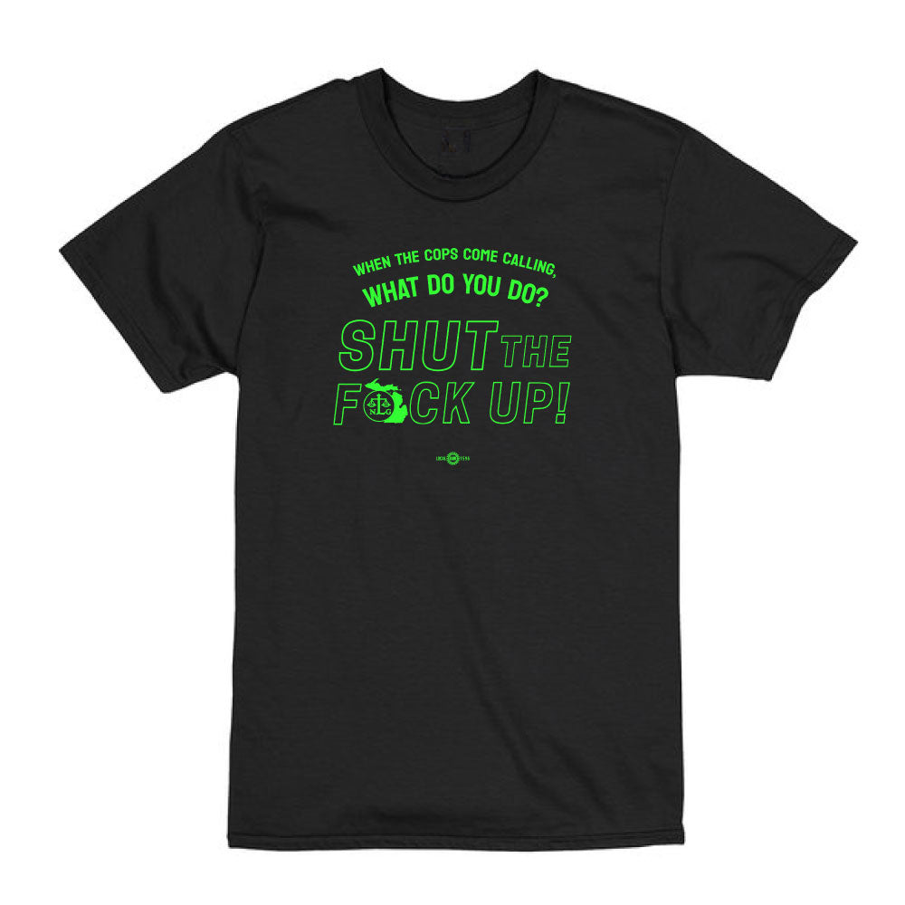 National Lawyers Guild- Detroit & Michigan Chapter T-Shirt in Black